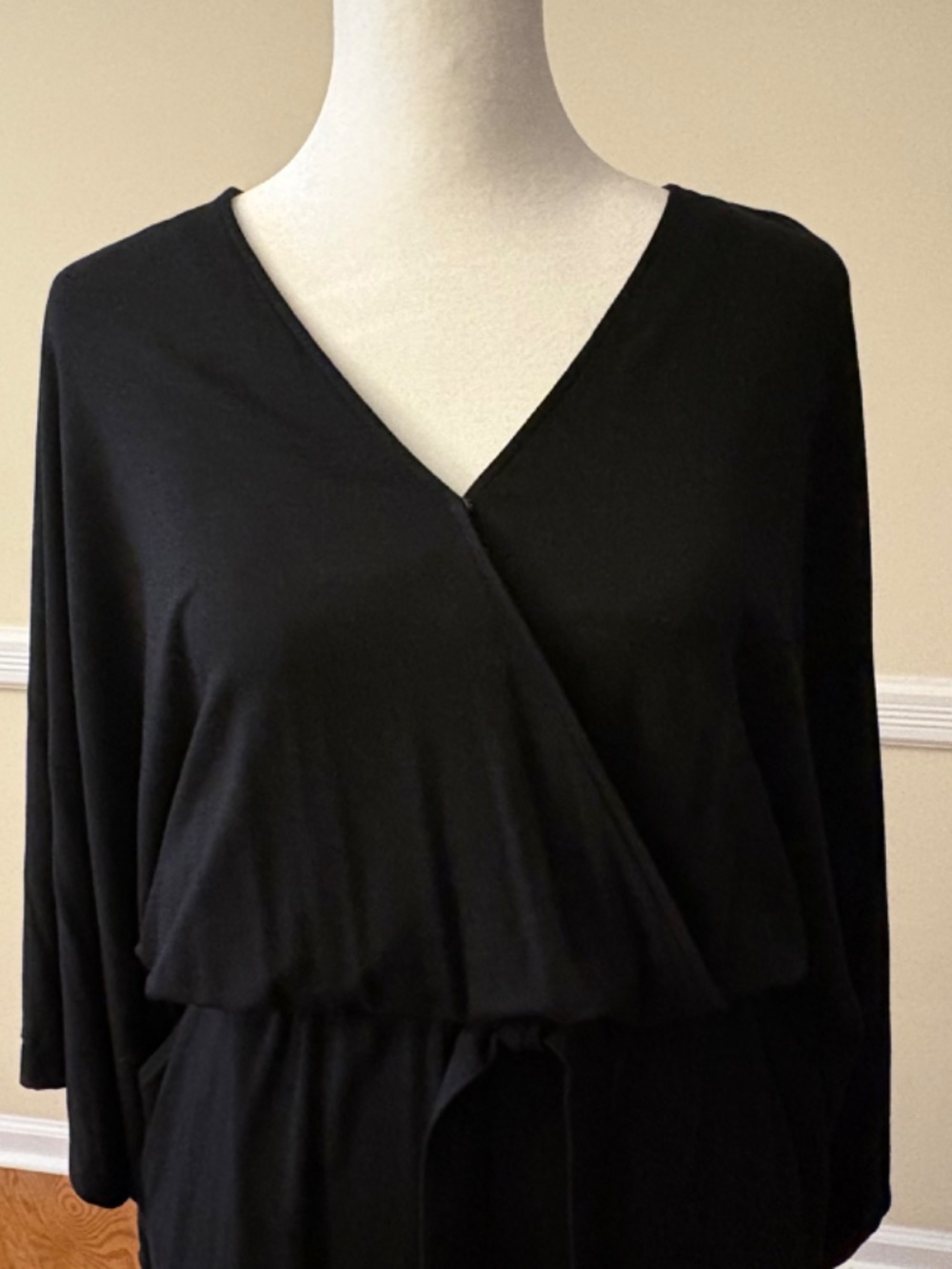Garnet Hill Kimono-Sleeve Knit Jumpsuit - Picture 6 of 8